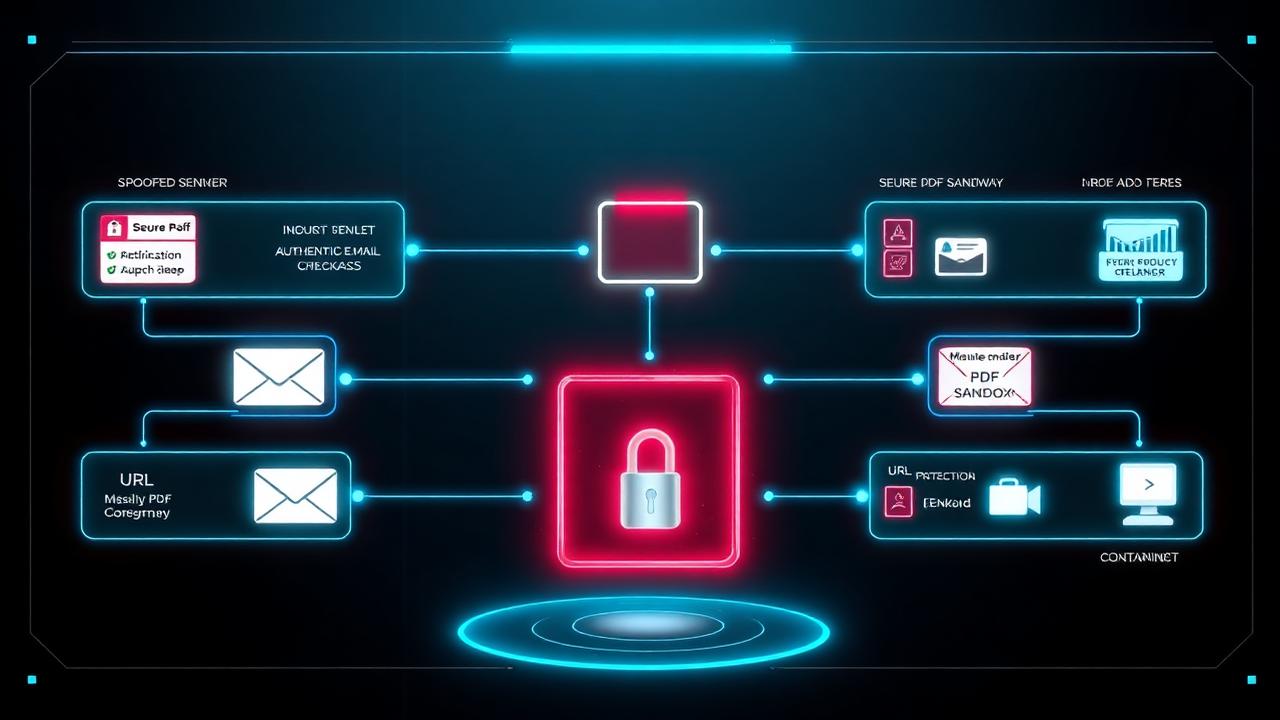 Eight-stage inbound email security inspection pipeline