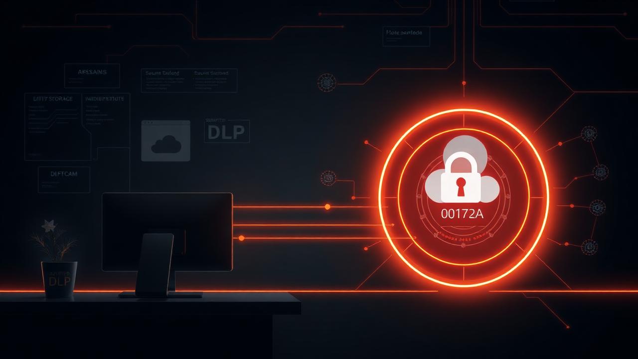 Insider threat workstation blocked by DLP and DNS controls