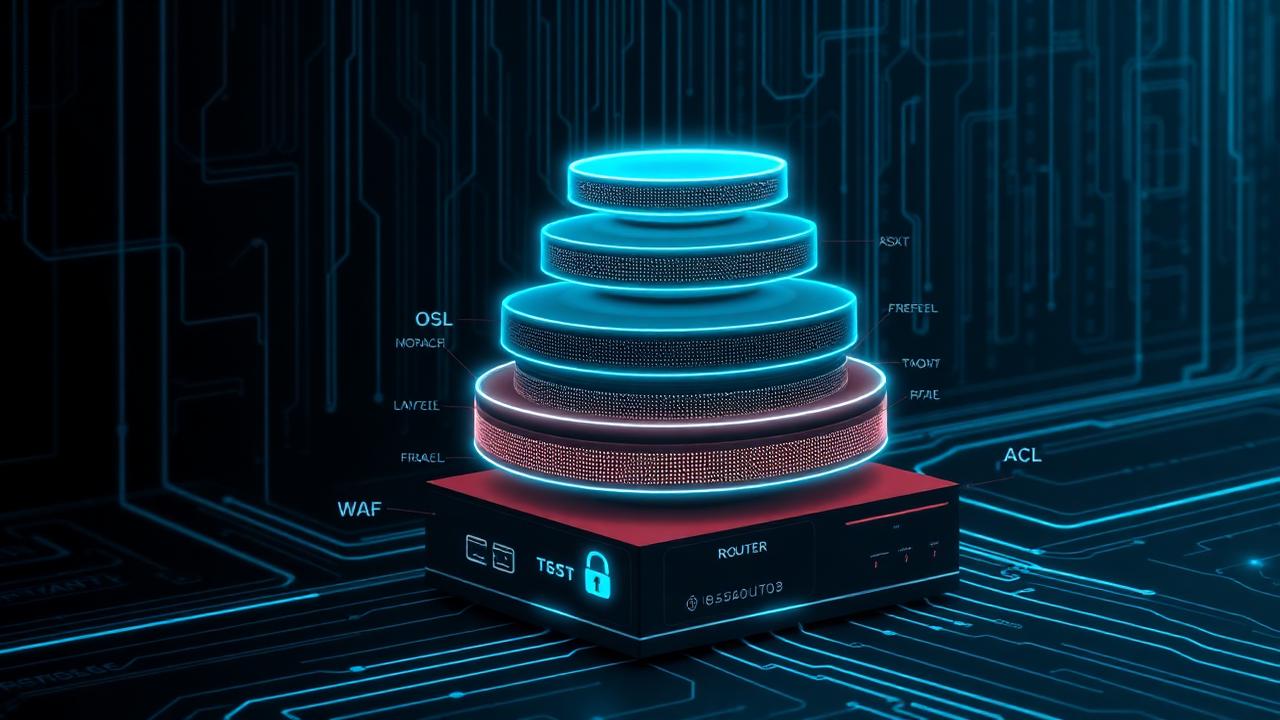 OSI seven layer stack with inline security controls